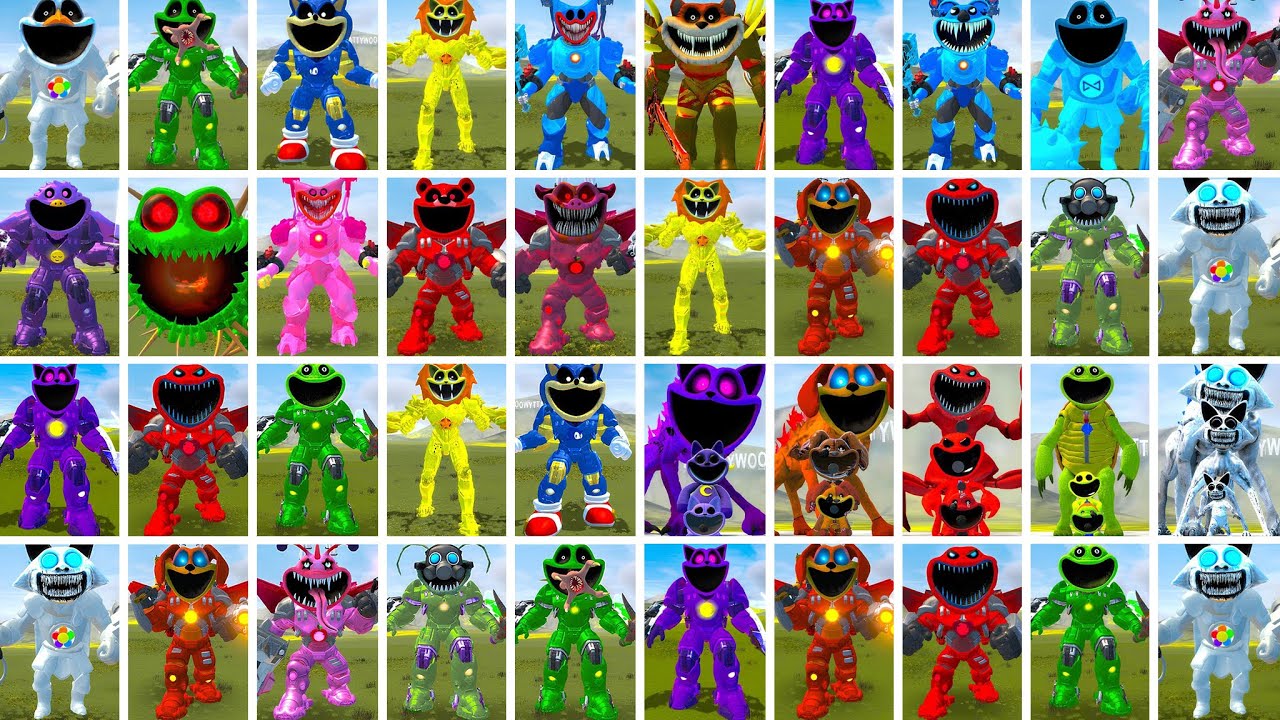 ALL MECHATITAN SMILING CRITTERS FAMILY POPPY PLAYTIME CHAPTER 3 In Garry's Mod