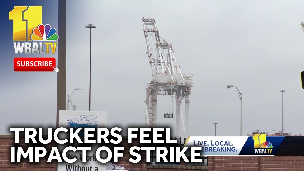 Maryland truckers already feeling impacts from port strike