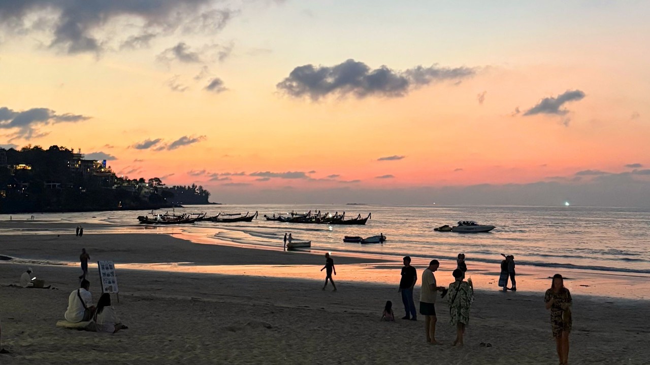 Evening in Phuket and walk around night market 🏝️ Thailand Live