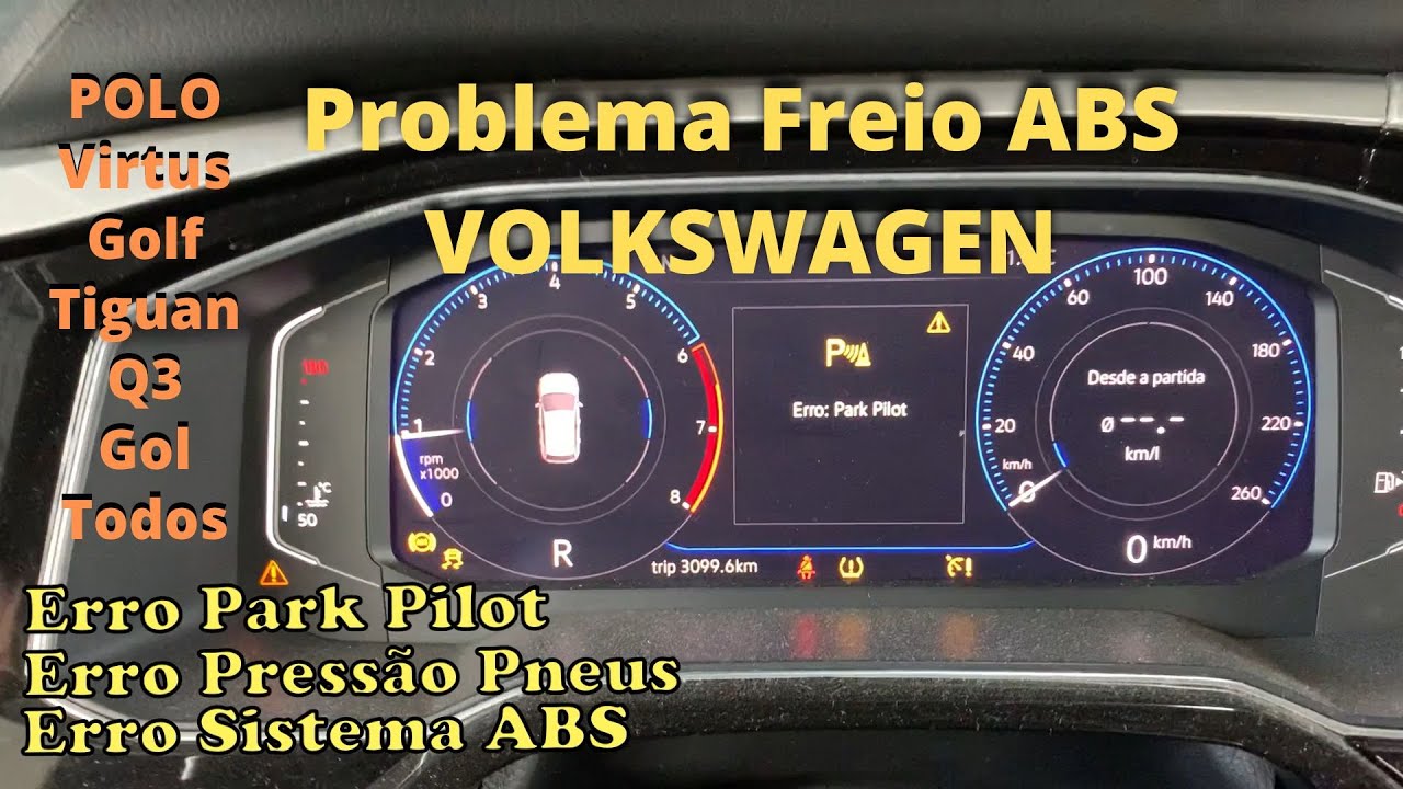 Volkswagen Problema ABS,  Jetta, Tiguan, Polo, Q3, virtus, Nivus TODOS
