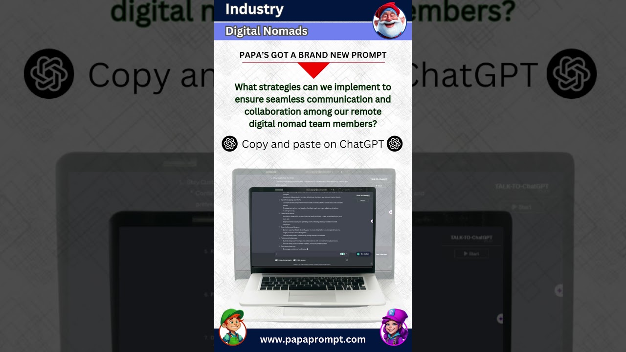 Seamless Communication & Collaboration in Remote Digital Nomad Teams  #shorts #ai #prompts #chatgpt
