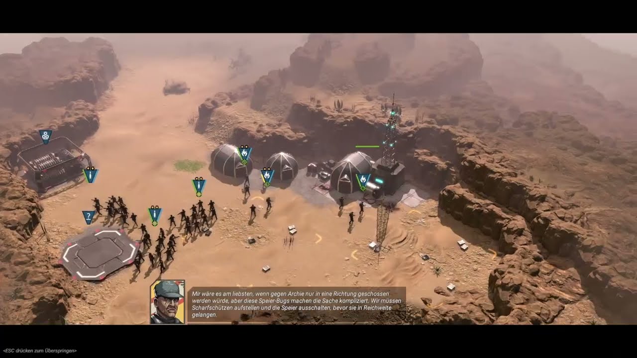 MG-Stellungen und Scharfschützen | Starship Troopers Terran Command #2