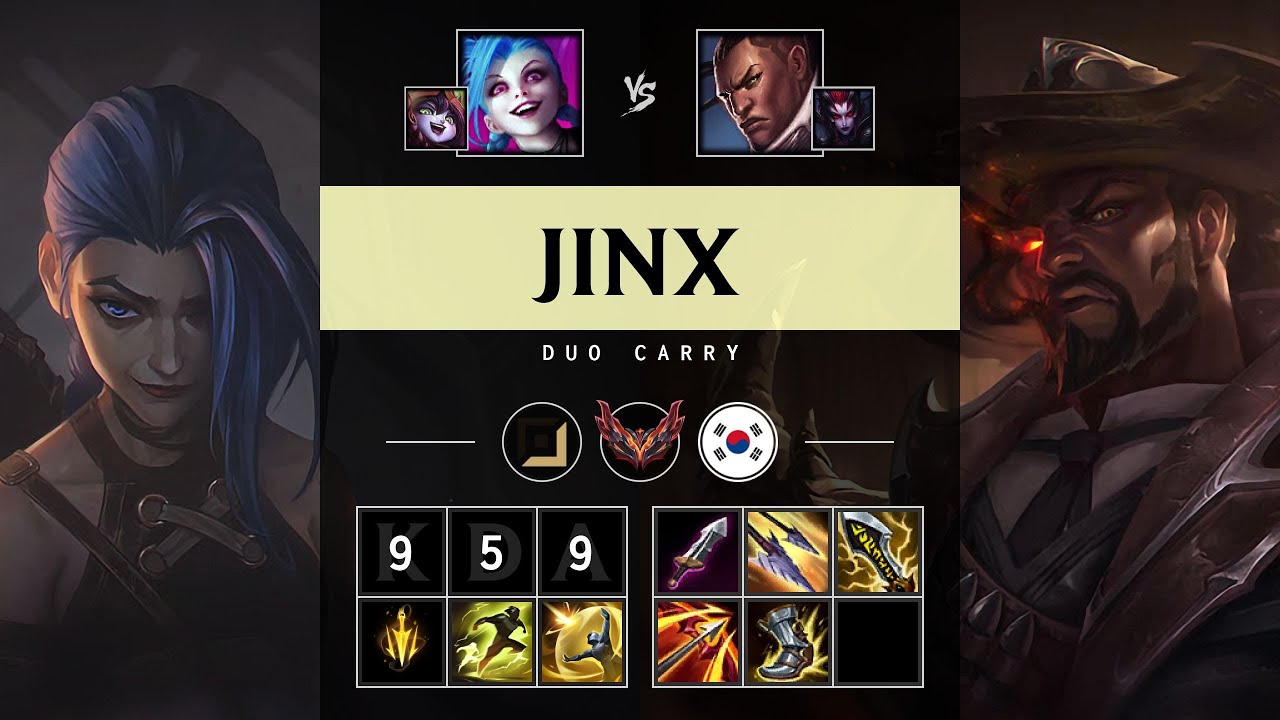 Jinx ADC vs Lucian - KR Grandmaster Patch 25.20