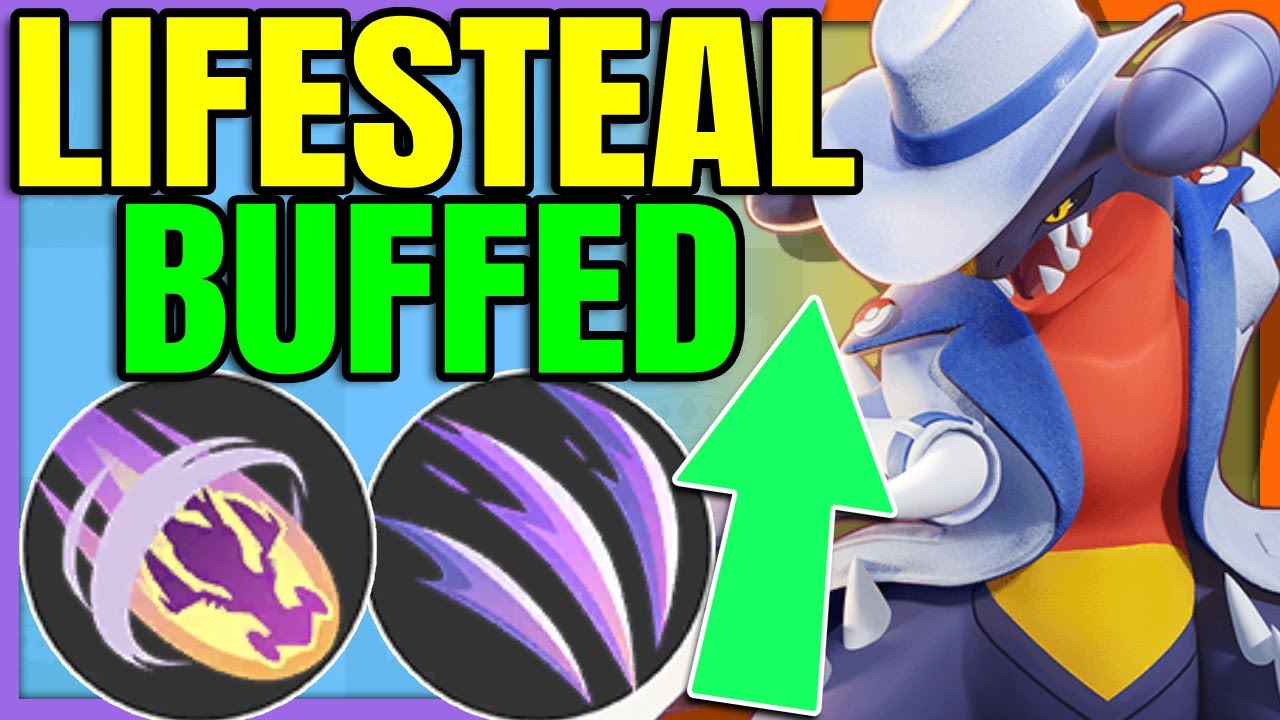 BUFFED LIFESTEAL on GARCHOMP makes for Clutch Plays | Pokemon Unite