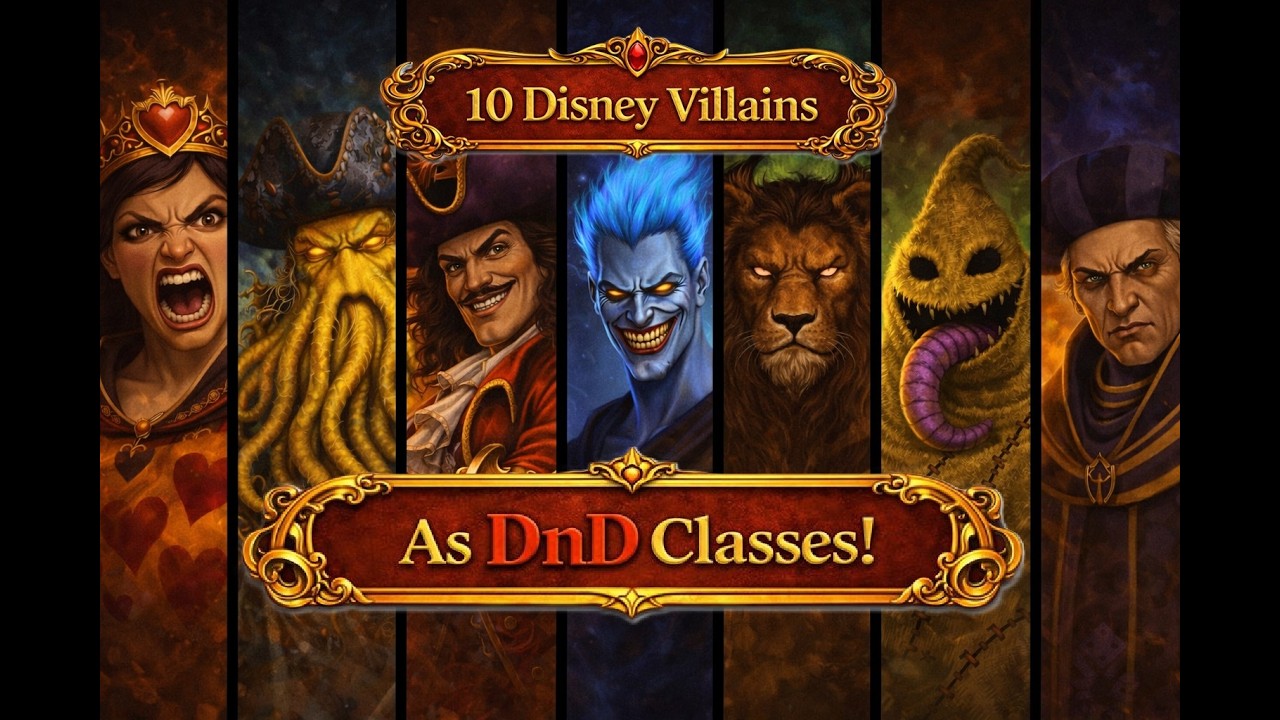Disney Villains as DnD Classes!? #disney #dnd #villains