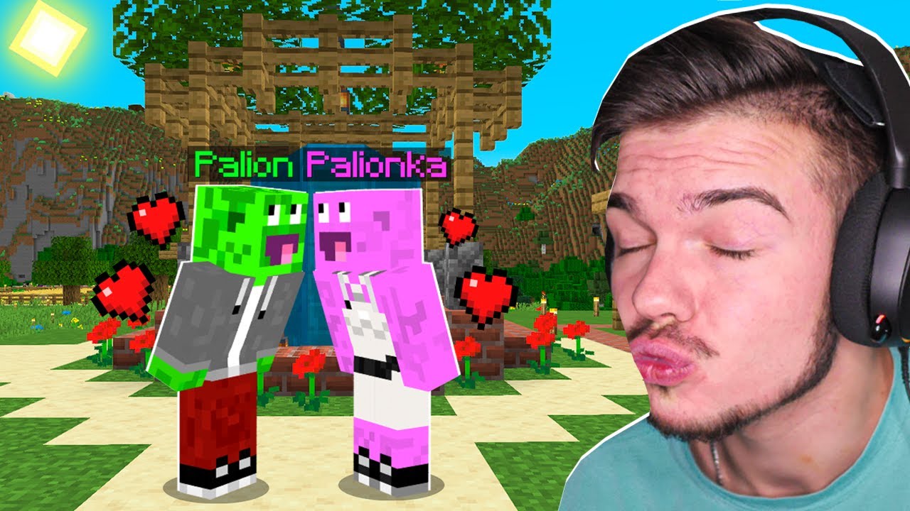 PALIONKA POCAŁOWAŁA MNIE w Minecraft! (NIE WIERZĘ...)
