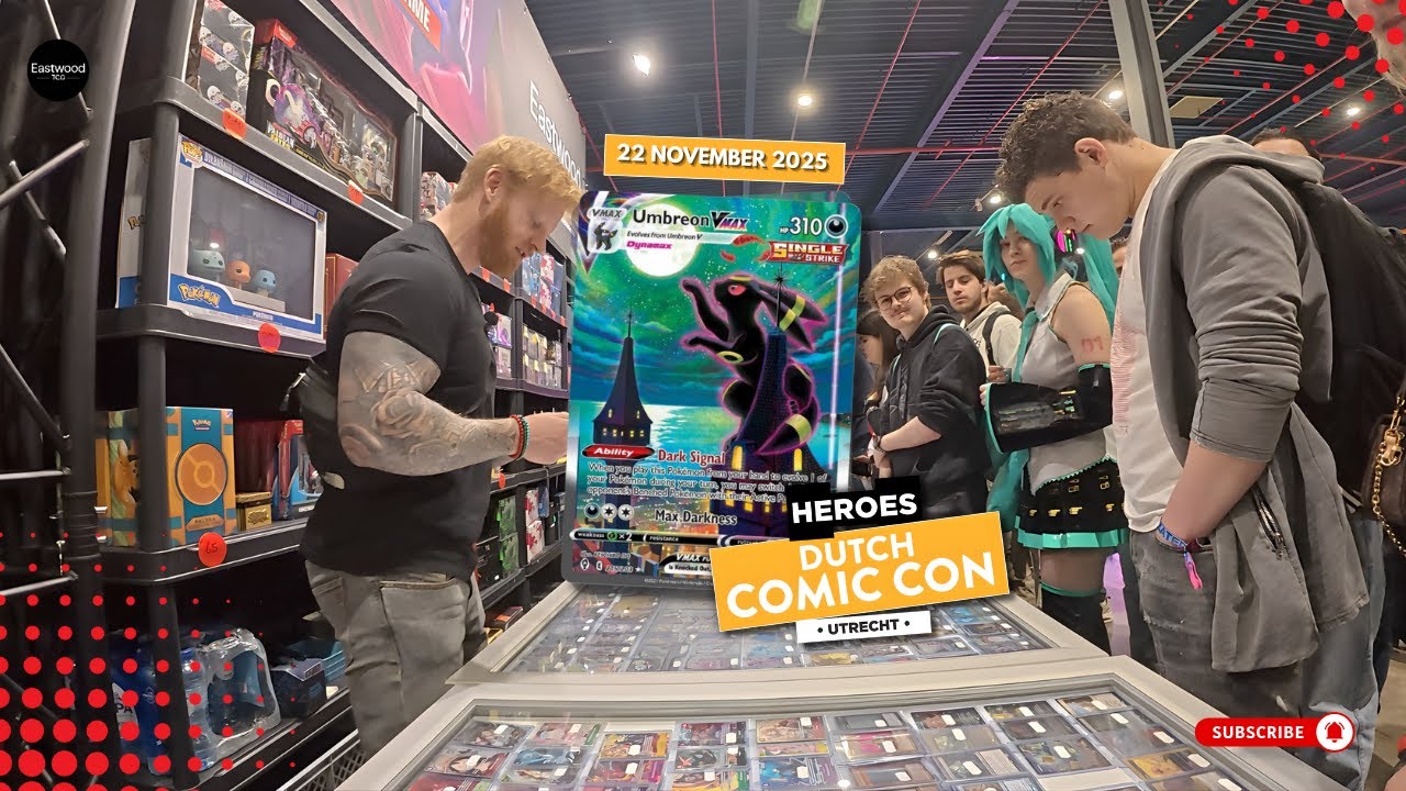 Vendor POV Dutch Comic Con 22 November 2025 | Pokémon Kaarten, Blije Fans & Chaos 👾 #pokemon #tcg