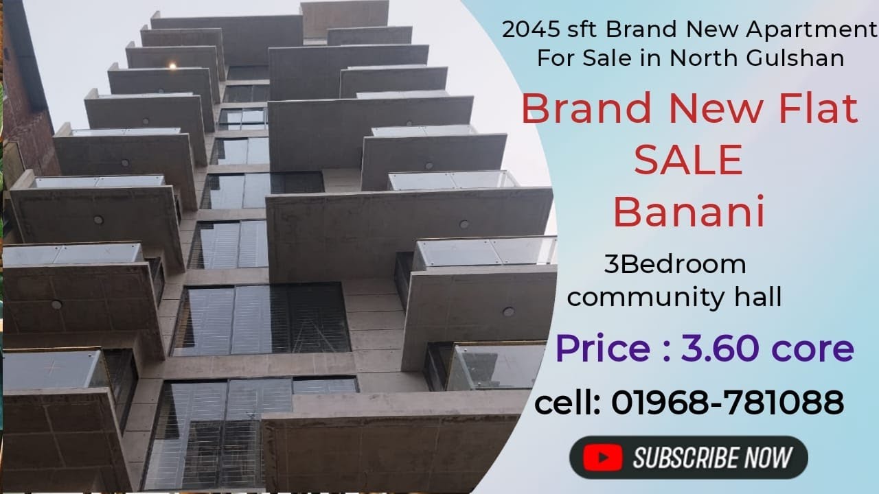 2045 sft Brand New Apartment For Sale in Banani .# 3Bedroom