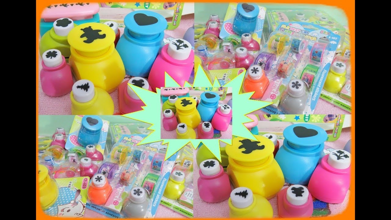 craft punch machine set, review, unboxing and collection.