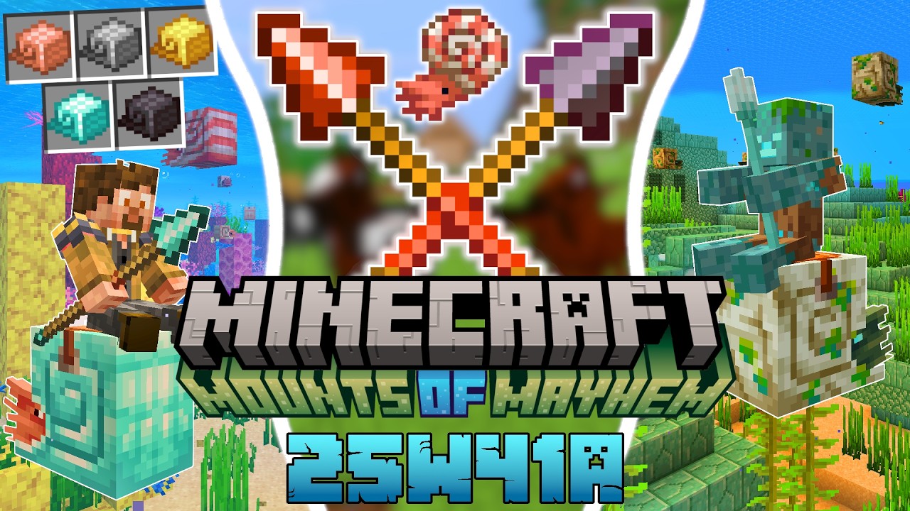 Minecraft 1.22?: Co Nowego? NOWA BROŃ - WŁ&Oacute;CZNIE! NAUTILUS i NAUTILUS ZOMBIE [Snapshot 25w41a]