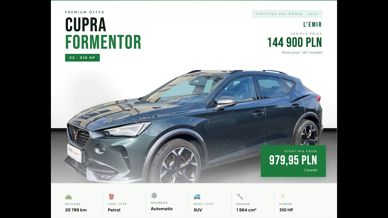 Eglish version Cupra Formentor VZ