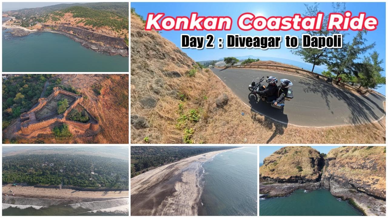 Konkan Coastal Ride | Day-02 | Diveagar to Dapoli | Most Adventures & Scenic Route
