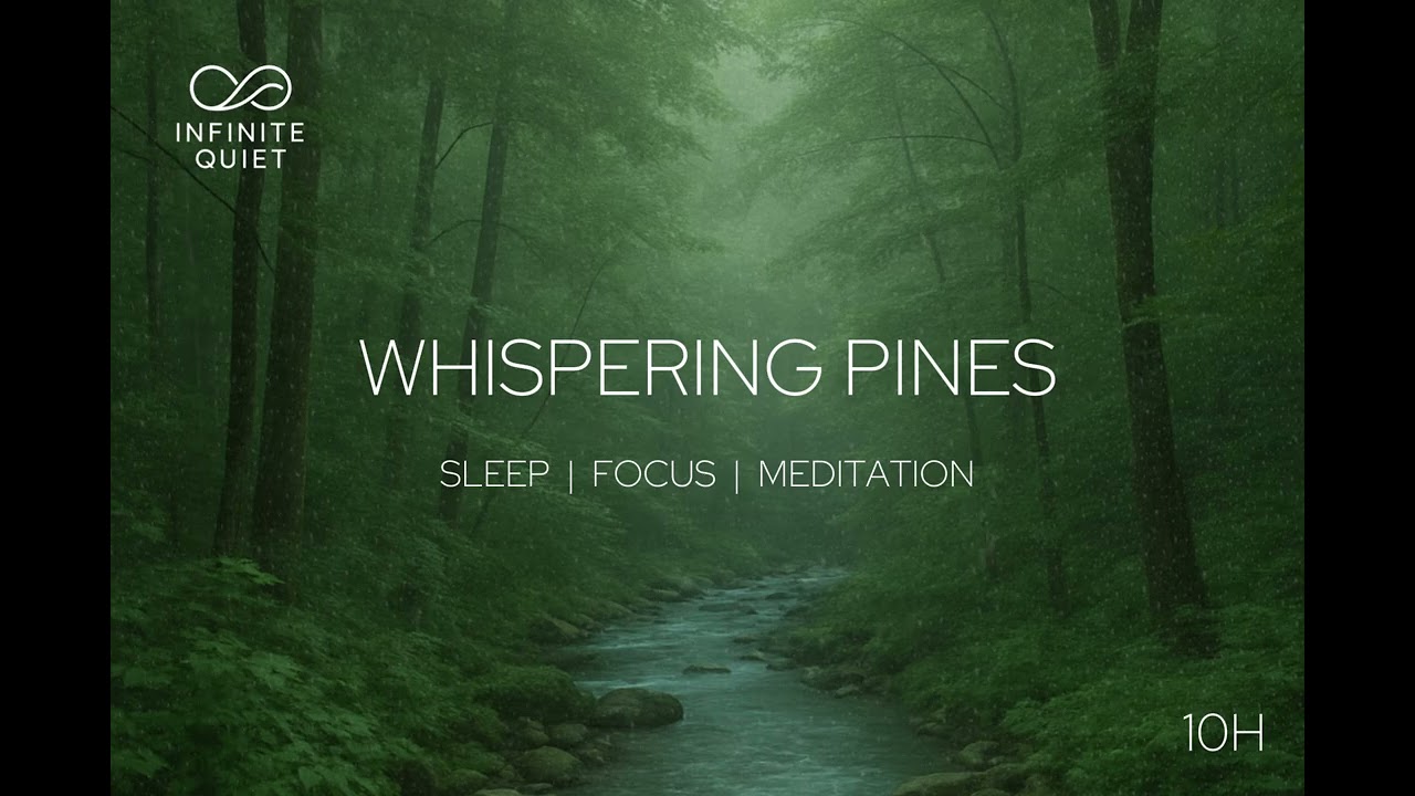 Forest Creek-Whispering Pines(10 Hours)  | Deep Sleep Music | Anxiety Relief | Sleep Shield | Relax