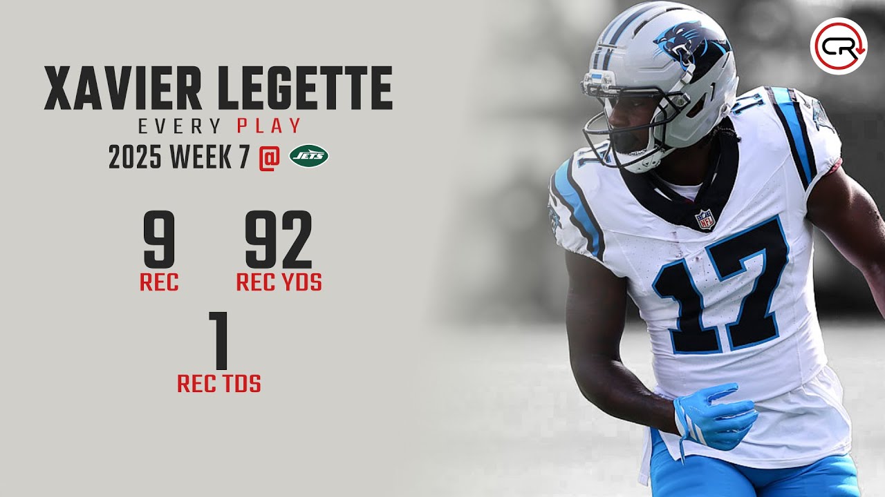 Xavier Legette Week 7 Highlights | Every Target and Catch vs Jets