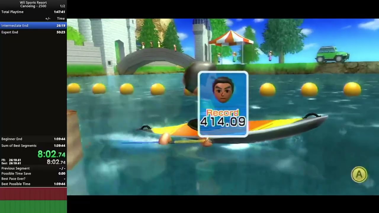 Wii Sports Resort Canoeing 2500 1:27:08