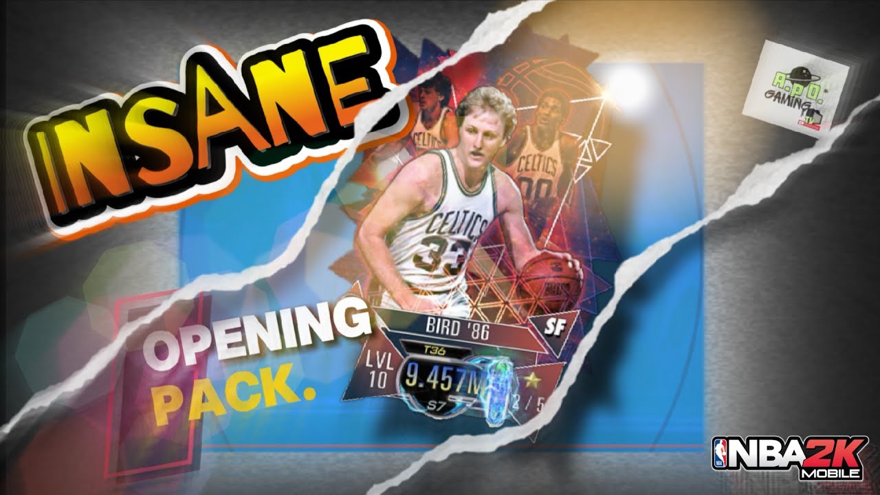 NBA 2K Mobile - Insane Pull - Larry Bird NEW S7 Finale Nexus card
