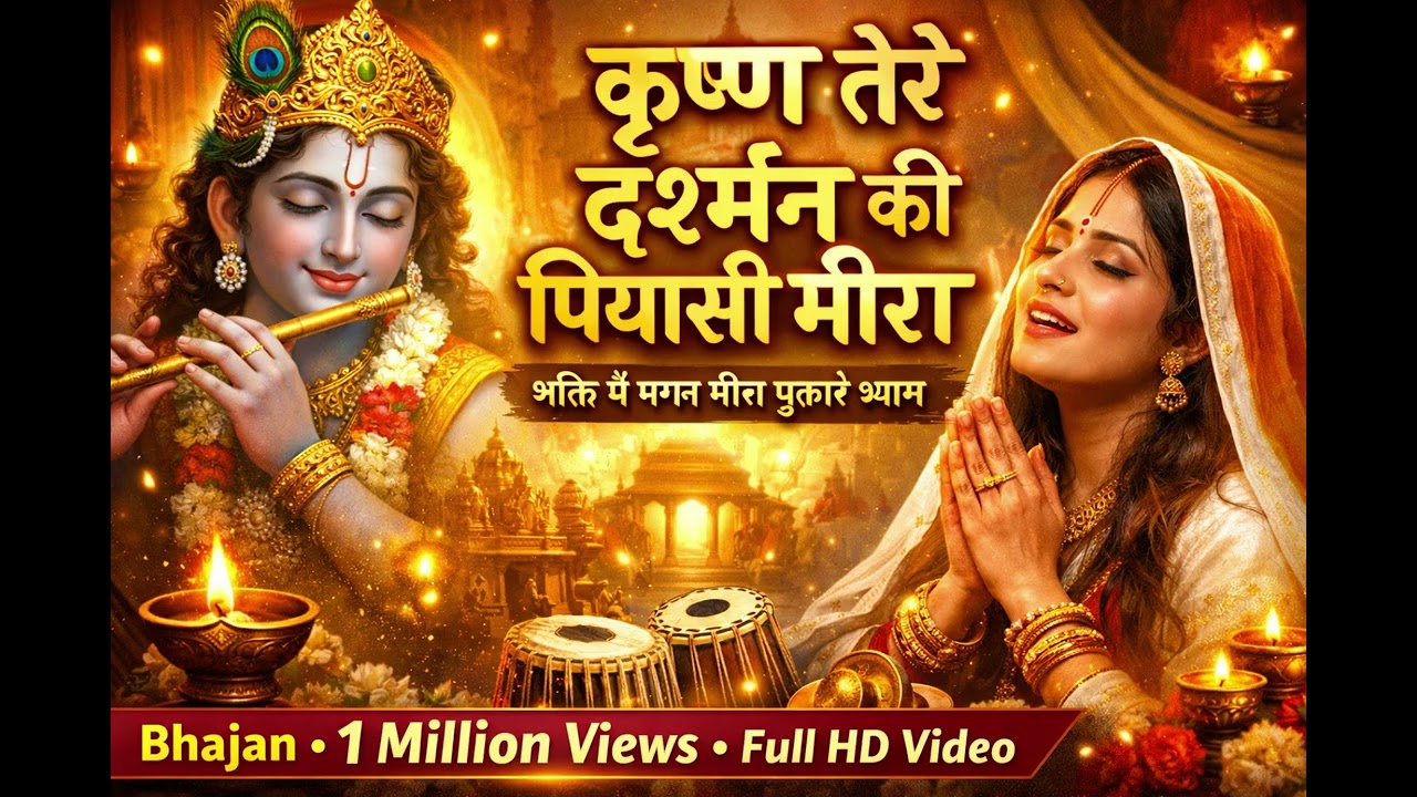 कृष्ण तेरे दर्शन की पियासी मीरा