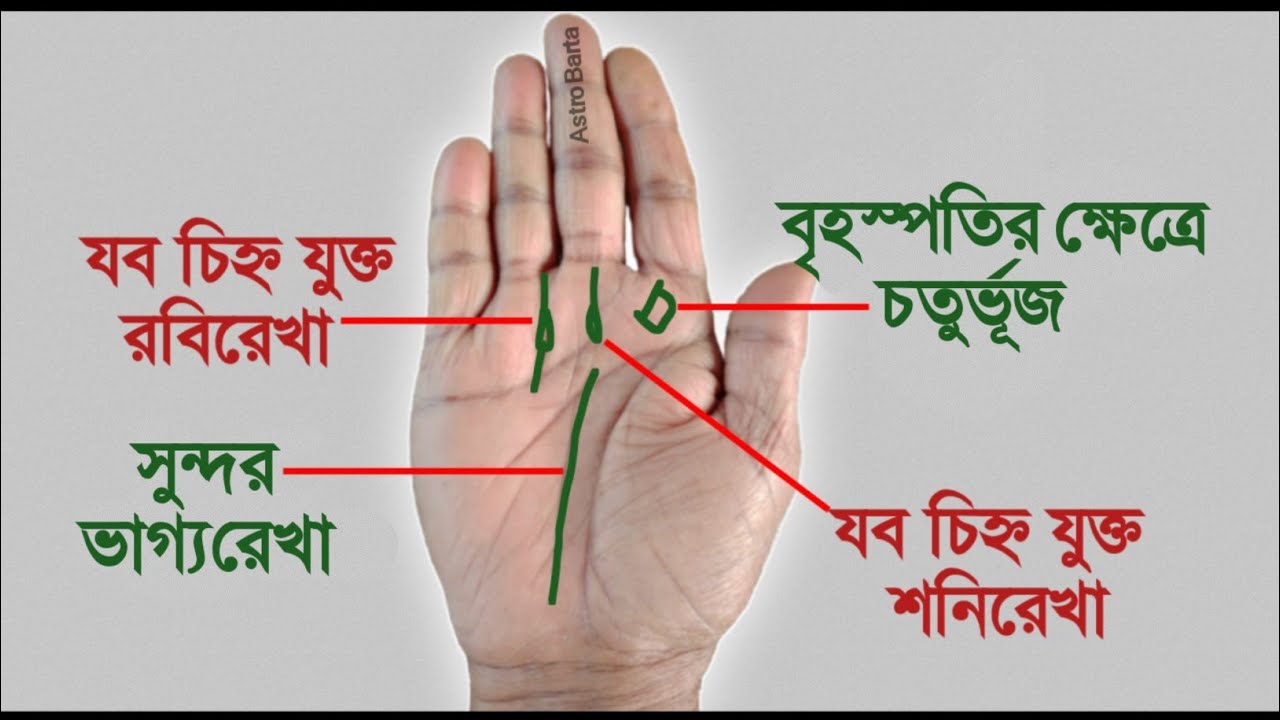 বৃহস্পতির পর্বে চতুর্ভূজ | Hater Rekha Bichar Bangla | Bangla Jyotish