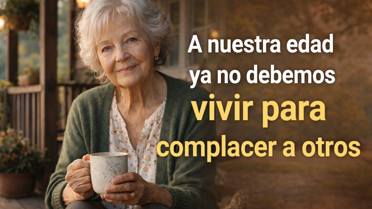 A nuestra edad ya no debemos vivir para complacer a otros
