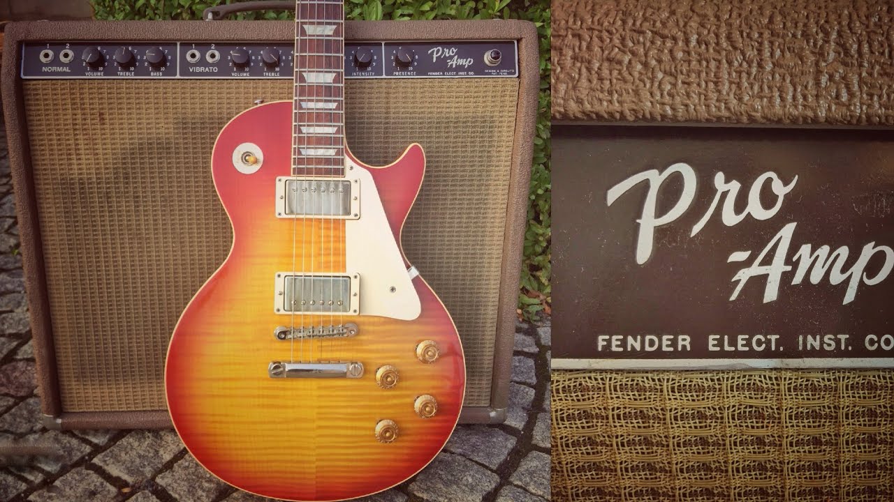 Original 1962 Fender Pro Amp at FULL VOLUME!
