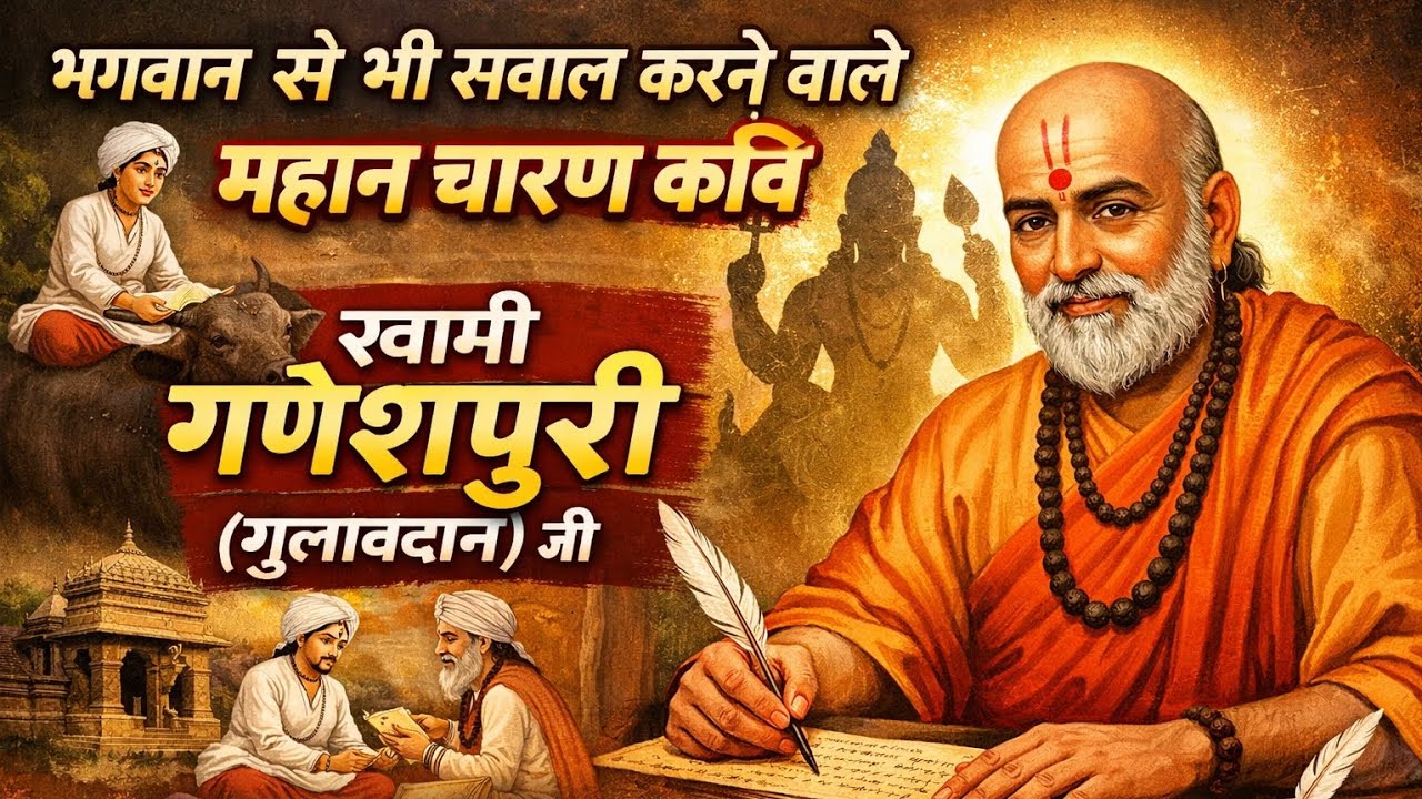 भगवान को भी कटाक्ष करने वाले महान चारण कवि | स्वामी गणेशपुरी (गुलाब दान जी)का अनोखा काव्य।काव्यशैली 