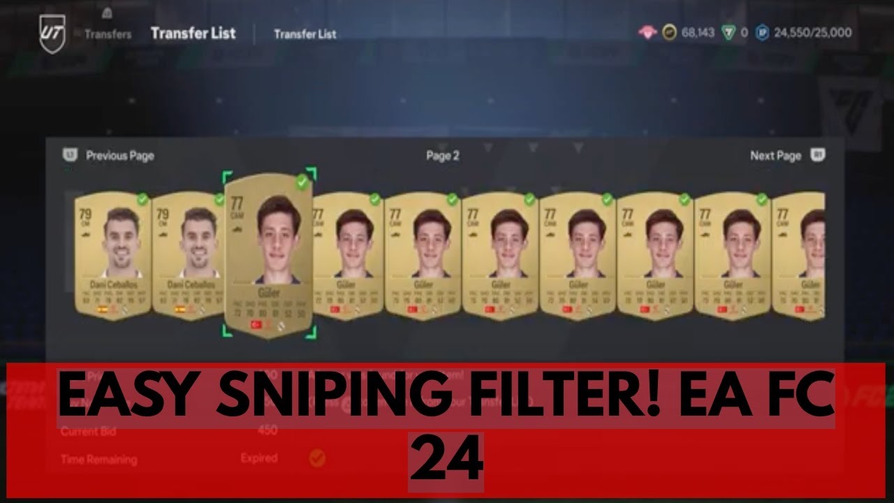 EA FC 24 TRADING TIPS - EASY SNIPING  FILTER! MAKE 10K+ COINS PER HOUR- FC 24!