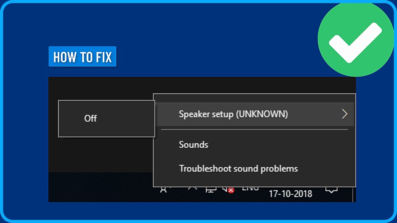 How to Fix Speaker Setup Unknown Error in Windows 11/10/8/7 (2025)