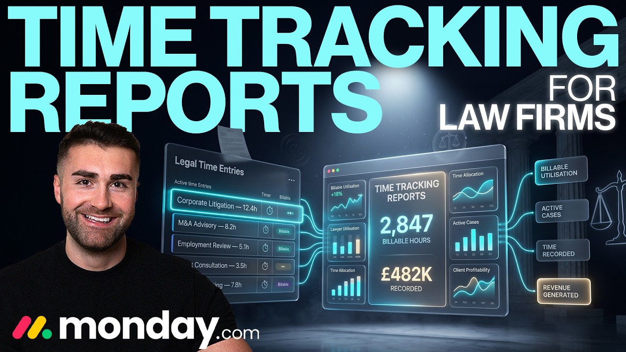 Time Tracking Reports For Law Firms In Monday.com | Monday.com For Law Firms | 2026