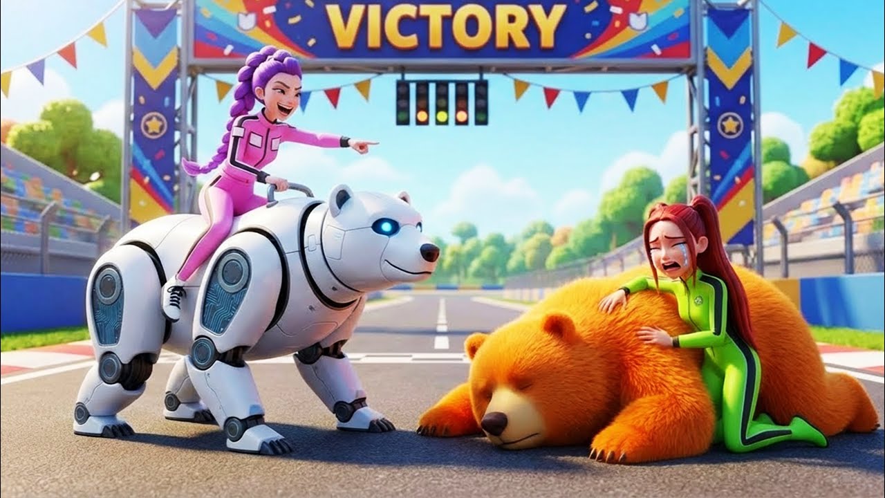 RUMI’s Shocking Bear Racing Championship Victory with Cruel MIRA | KPOP Demon Hunters