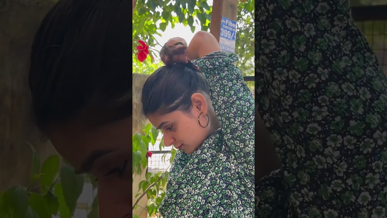 Tie hairs by One Hand 🖐🏻#motivation #shorts #viral #karanaujla #subscribe #like #share