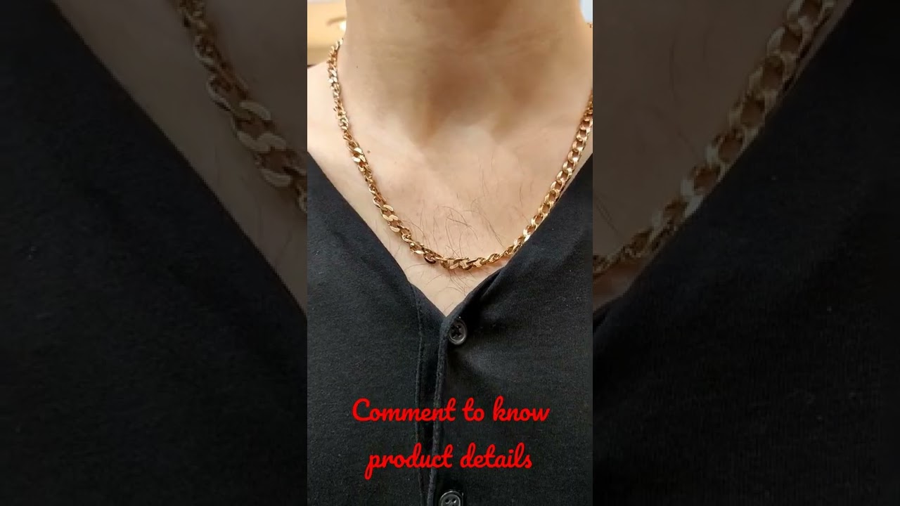 Cuban gold mens chain