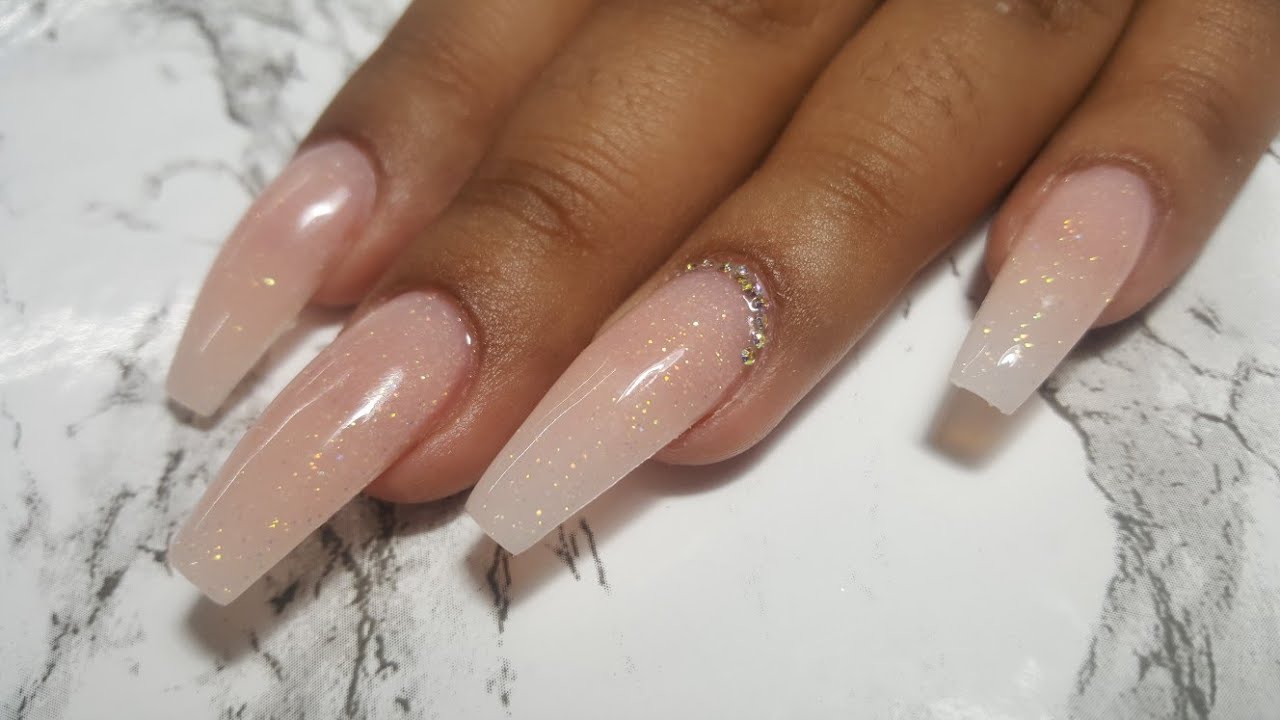 Uñas acrílico brilloso/petcion/by sabrina