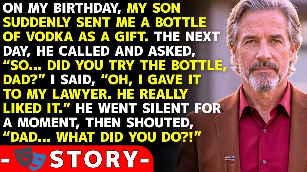PART 1 My Son Gave Me Vodka for My Birthday — I Handed It to My Lawyer… and My Son Panicked