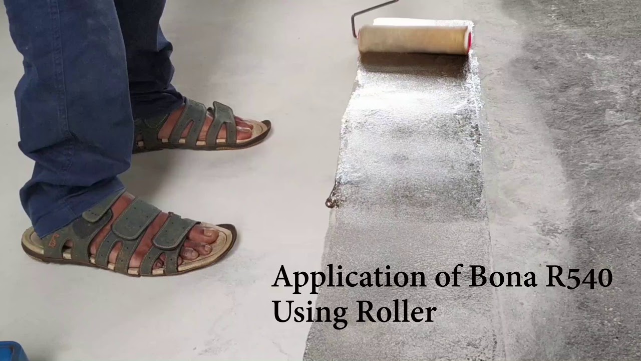 Bona R540 - Damp Proofing Primer application on Concrete Floors