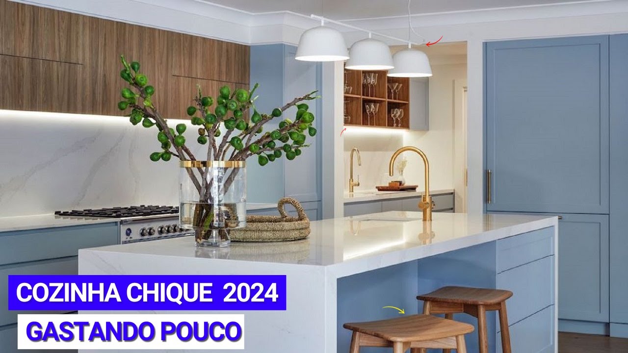 10 DICAS LUXUOSAS  PARA DECORAR  COZINHA 2024 - GASTANDO POUCO