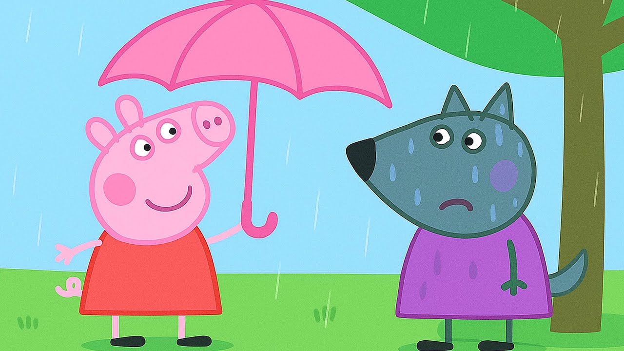 ☂️ Peppa Pig and the Shared Umbrella! 🐷💕 | Peppa Pig Funny Animation