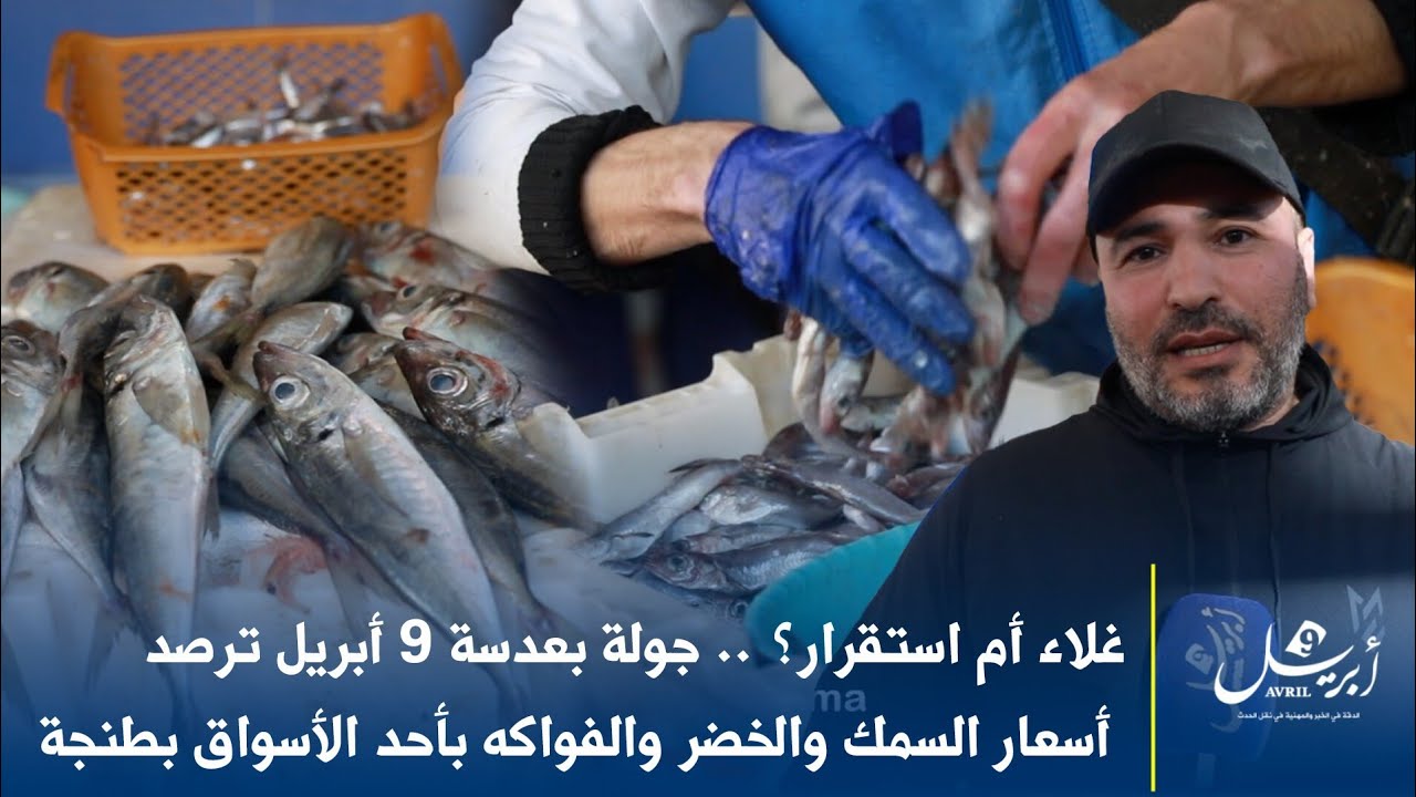 غلاء أم استقرار؟ .. جولة بعدسة 9 أبريل ترصد أسعار السمك والخضر والفواكه بأحد الأسواق بطنجة