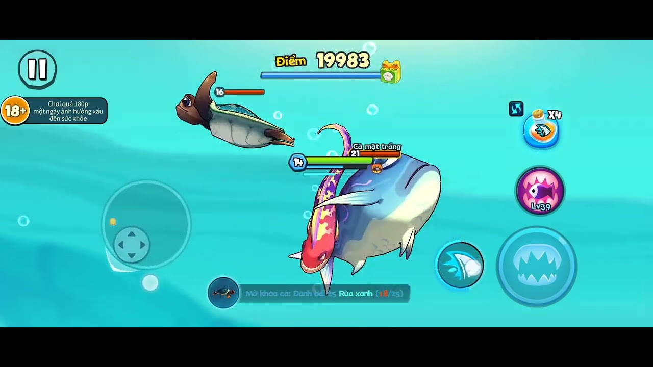 Cá ăn cá Fish Eat Fish: tiếp tục săn cho đủ cá qua map mới