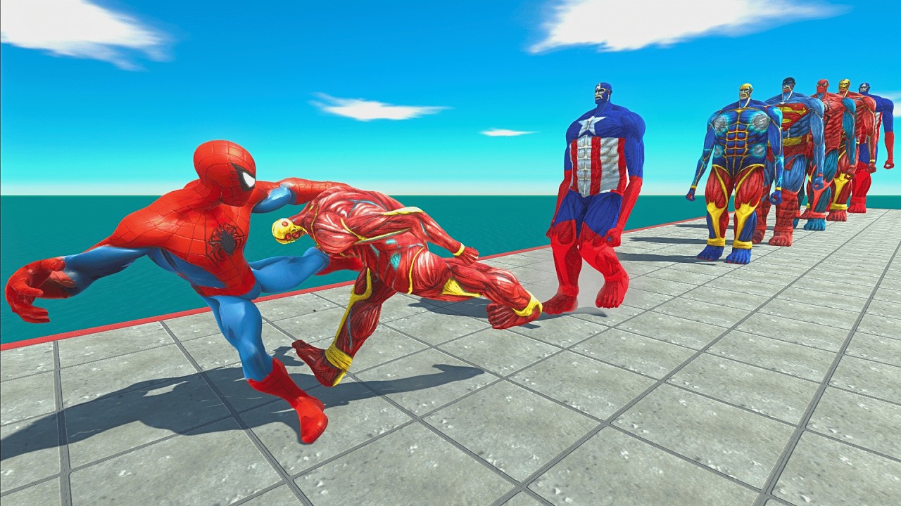 Avengers vs 10 Levels of Superhero Colossal Titan Form - Ultimate ARBS Size Comparison