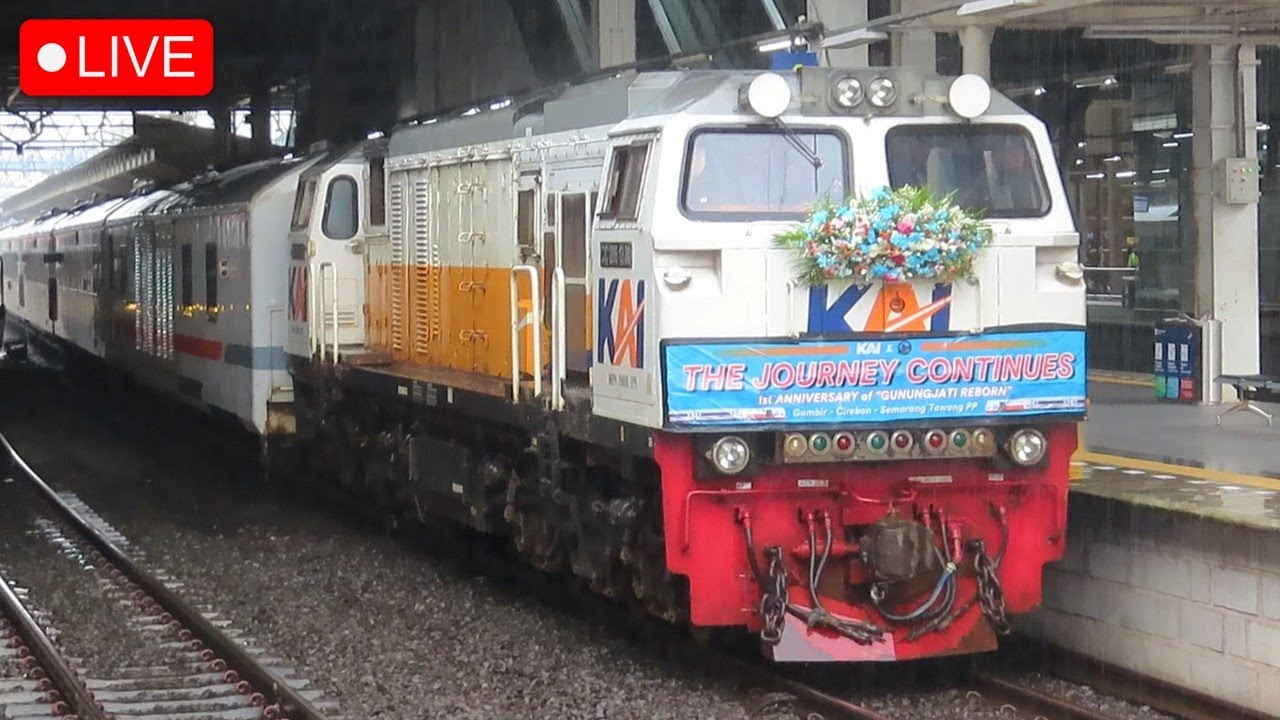 🔴 MENGEJAR TIGA KERETA SPESIAL HARI INI ~ Hunting Lokomotif Vintage RnB & Lokomotif Hiasan Bunga
