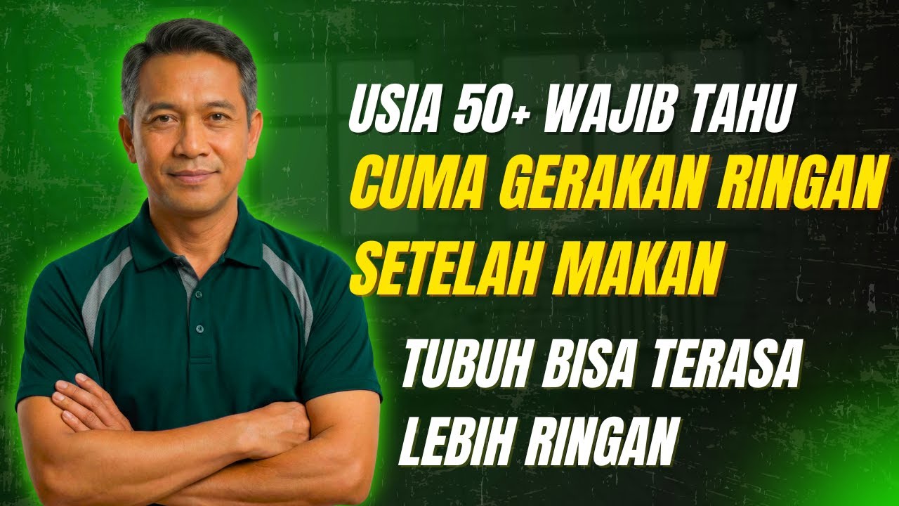 Cuma Gerakan Ringan Setelah Makan, Kok Tubuh Bisa Terasa Lebih Ringan di Usia 50+
