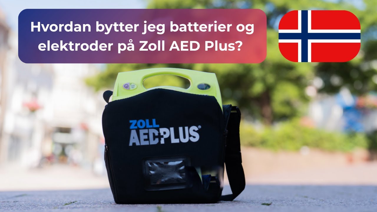 Hvordan bytter jeg batterier og elektroder på Zoll AED Plus?