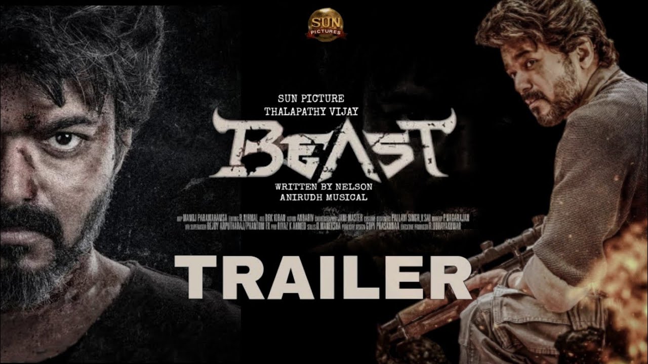 Beast Official Trailer | Thalapathy Vijay | Nelson | Anirudh | Pooja Hegde | Sun pictures