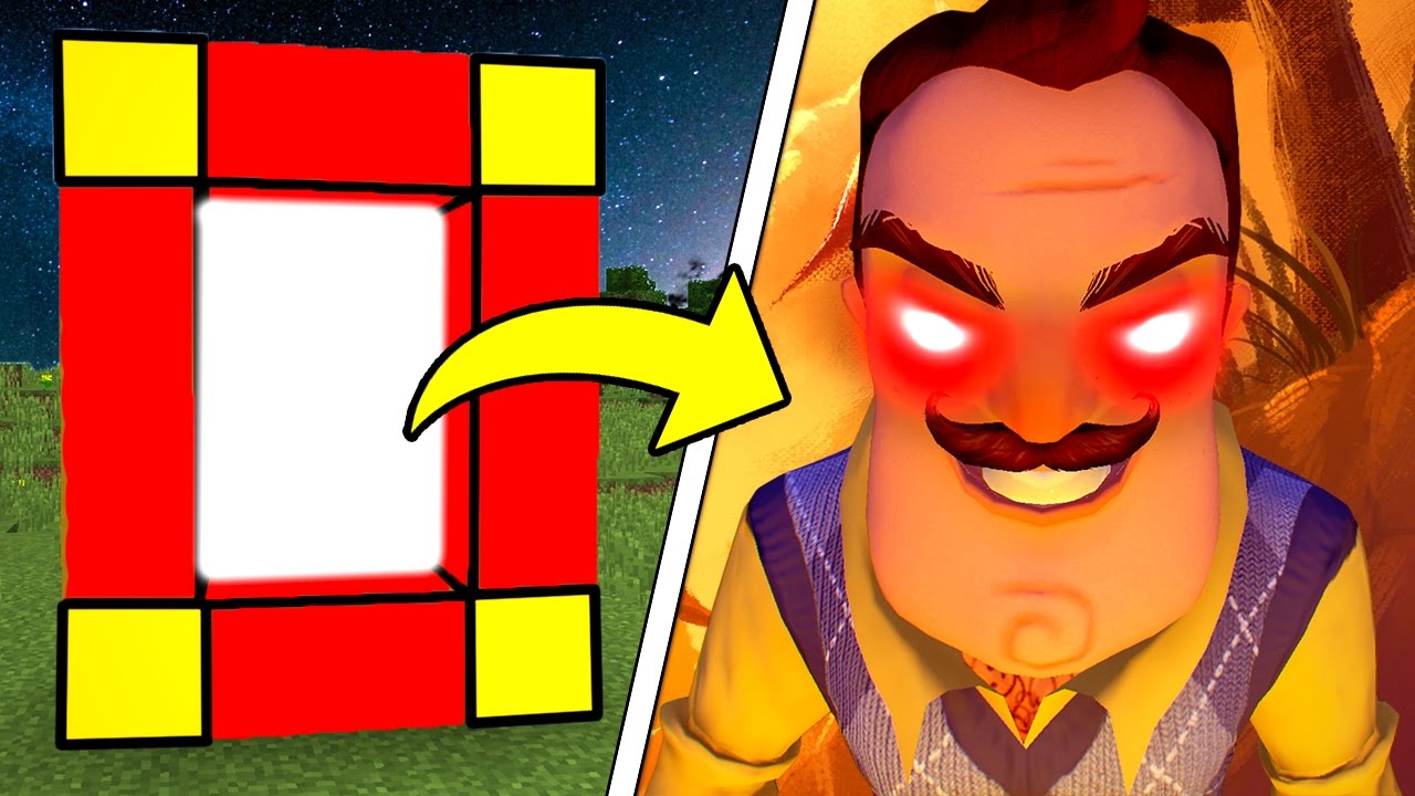 COMO FAZER UM PORTAL PARA O MUNDO DO HELLO NEIGHBOR DO MAL !! (Minecraft)