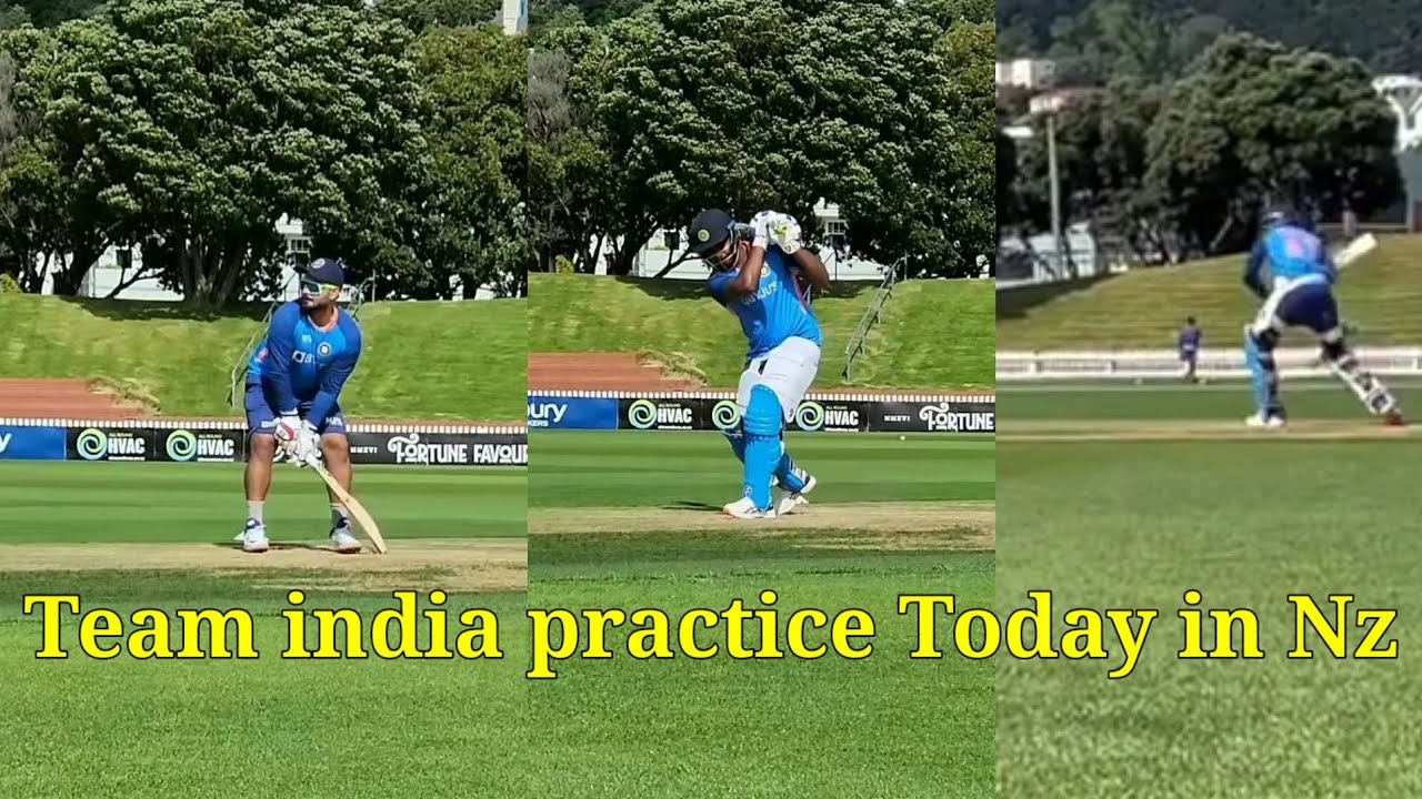 Ind vs Nz / Team India Practice session Today in Newzealand