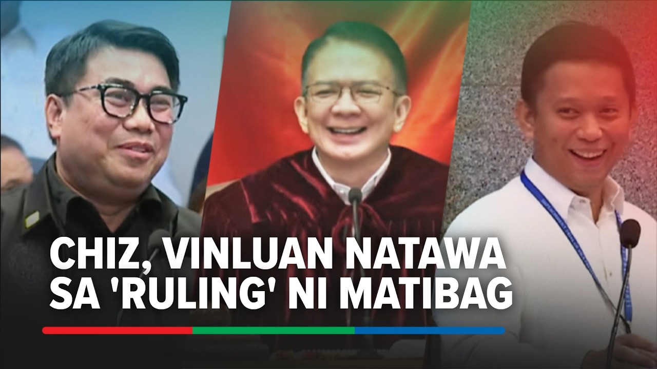'Asked and answered': Matibag gumawa ng sariling ruling sa tanong ni Vinluan, Chiz natawa