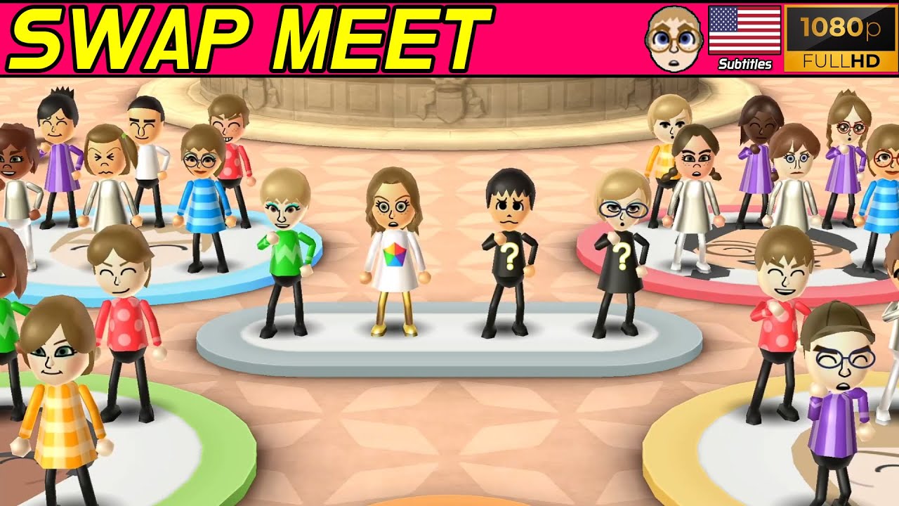Wii Party (Wii パーティー) Swap Meet (Eng Sub) Player Shawn Vs Keiko Vs Eduardo Vs Silke