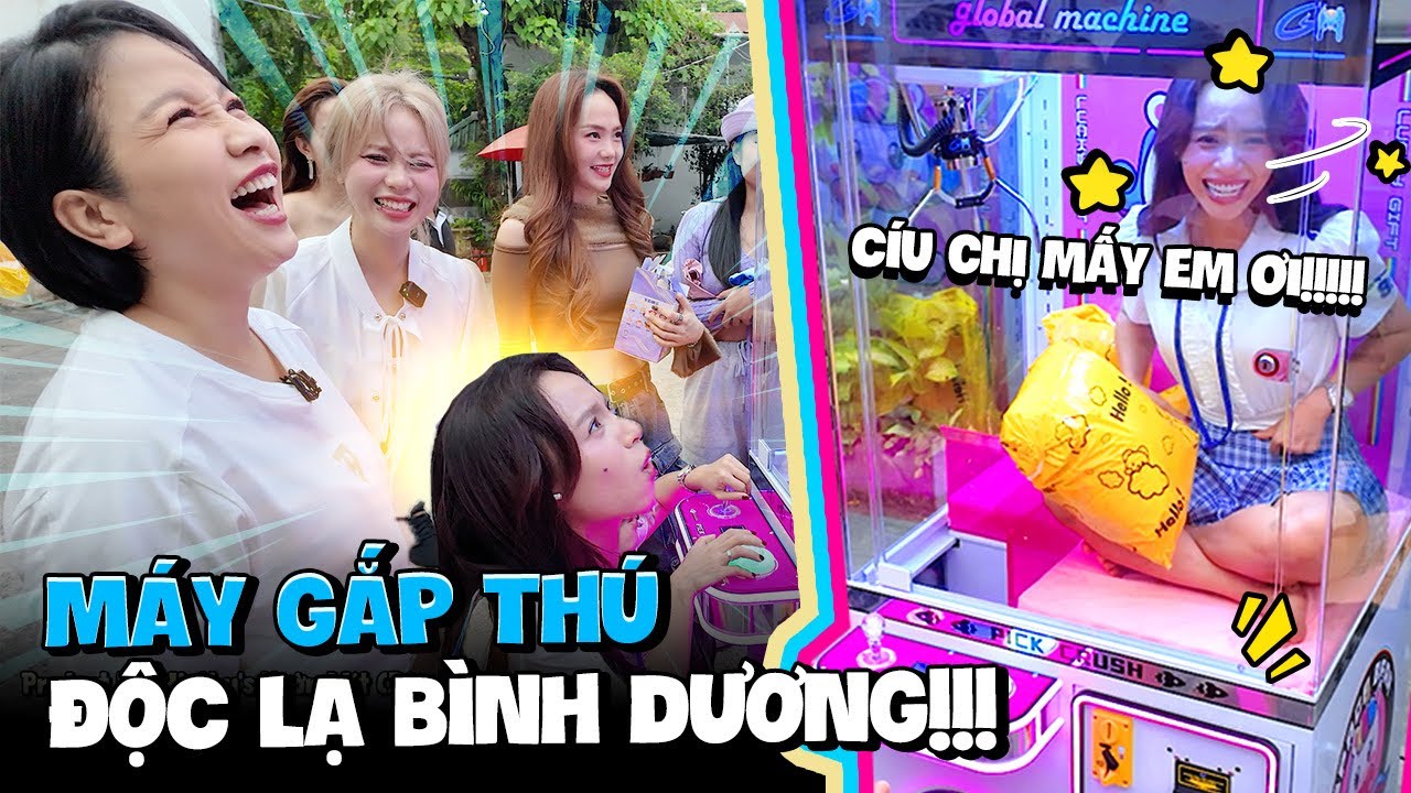 Mang máy gắp thú vào hậu trường Chị Đẹp Đạp Gió. Ngọc Phước 