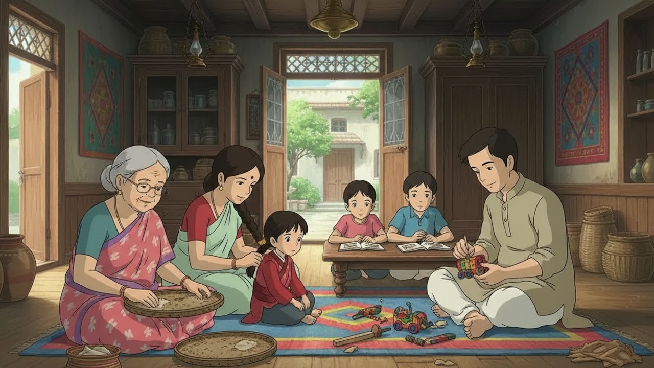 🍃 Market Trip and Family Hotpot Cooking on a Cozy Evening | Peaceful Ghibli-Style Home Life