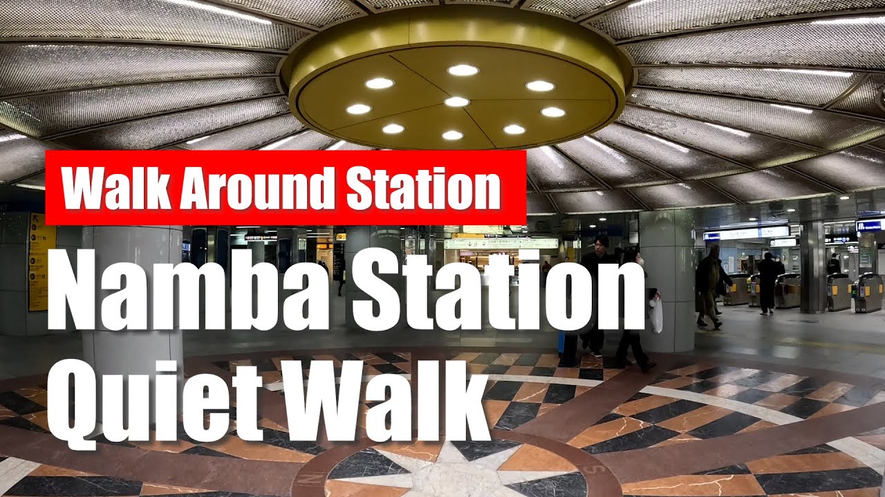 Quiet Walk / How to Walk from JR Namba to Subway & Nankai Namba Stations